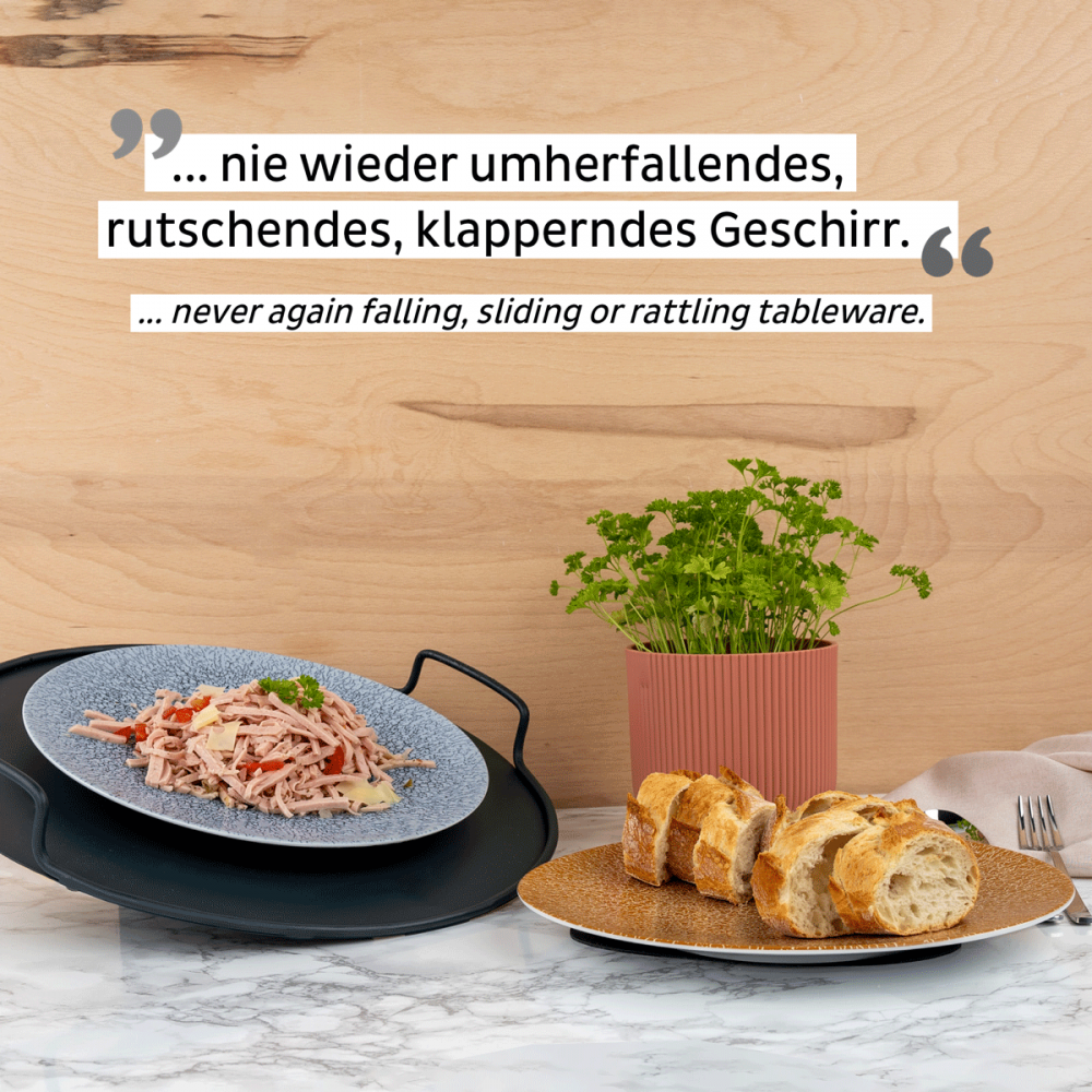 Μαγνητικά πιάτα φαγητού πορσελάνη μπλέ (Σετ των 2)