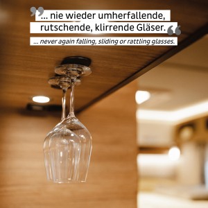 Μεταλλική Λωρίδα 25 cm ΜΑΥΡΗ για Μαγνητικά ποτήρια