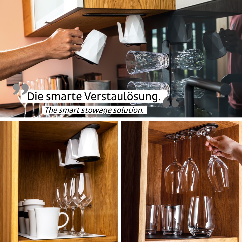 Μεταλλική Λωρίδα 25 cm ΜΑΥΡΗ για Μαγνητικά ποτήρια