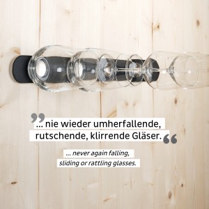 Μεταλλική Λωρίδα 50 cm ΜΑΥΡΗ για Μαγνητικά ποτήρια