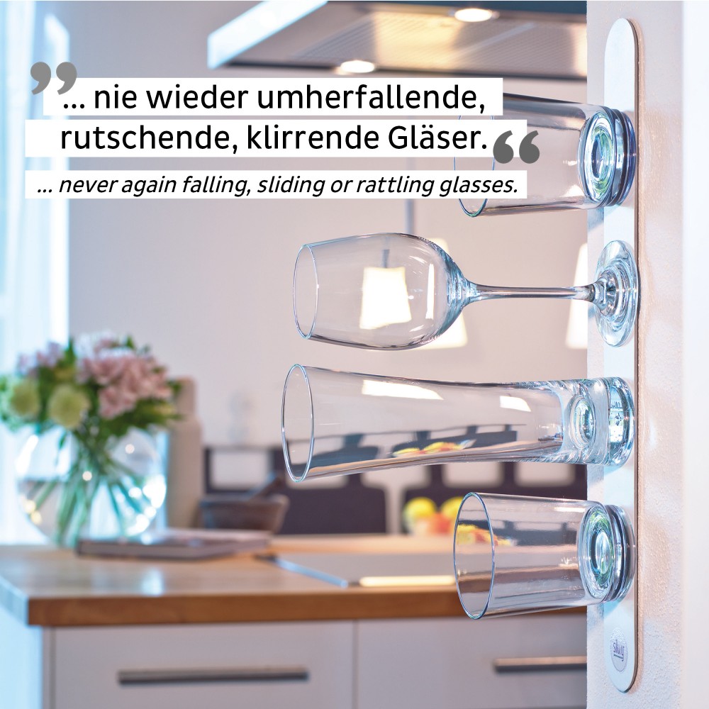 Μεταλλική Λωρίδα 50 cm ΑΣΠΡΗ για Μαγνητικά ποτήρια