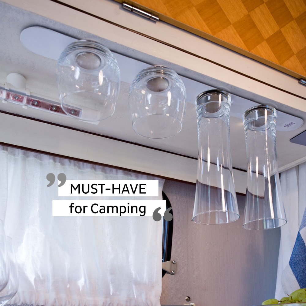 Μεταλλική Λωρίδα 50 cm ΑΣΠΡΗ για Μαγνητικά ποτήρια