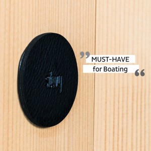 Σουβέρ (metal-nan-gel-pads) μαύρο 6,5cm (Σετ των 4)