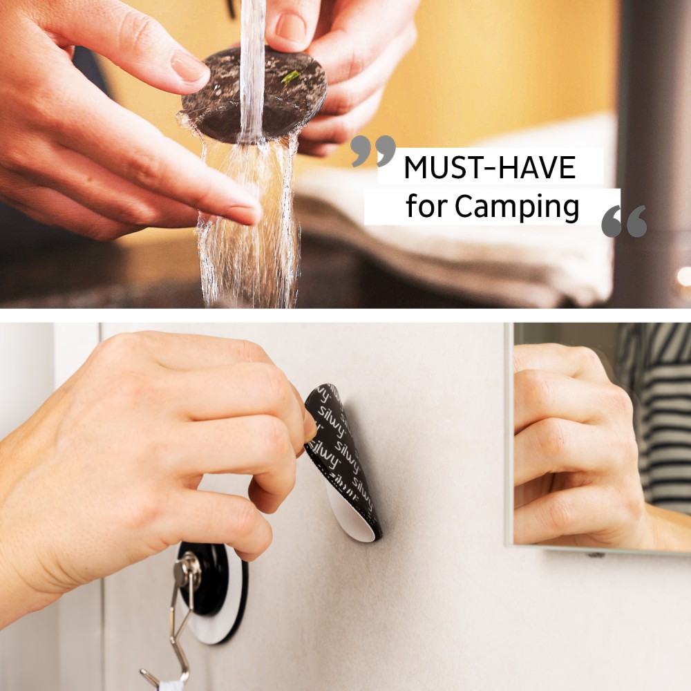 Σουβέρ (metal-nan-gel-pads) άσπρο 6,5cm (Σετ των 4)