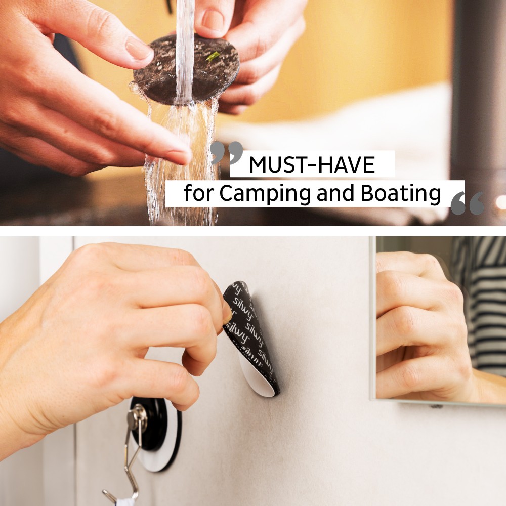 Σουβέρ (metal-nan-gel-pads) άσπρο 7,5cm (Σετ των 4)