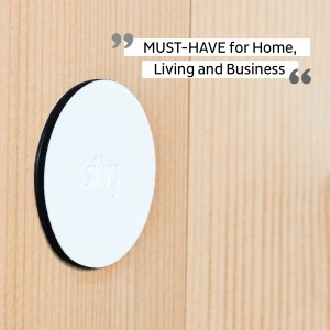 Σουβέρ (metal-nan-gel-pads) άσπρο 7,5cm (Σετ των 4)