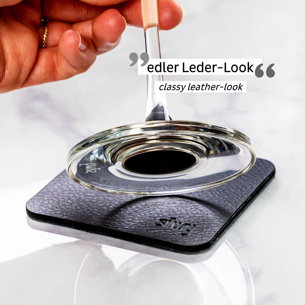 Σουβέρ (metal-nan-gel-pads) μαύρο τετράγωνο