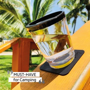 Σουβέρ (metal-nan-gel-pads) μαύρο τετράγωνο