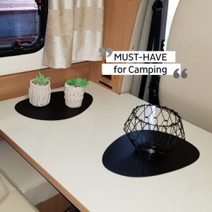 Σουβέρ μεγάλο (metal-nano-gel-placemat) μαύρο για μαγνητικά σκεύη