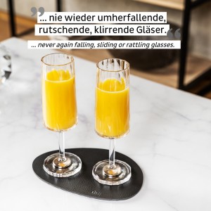 Σουβέρ μεσαίο (metal-nano-gel-placemat) μαύρο για μαγνητικά σκεύη