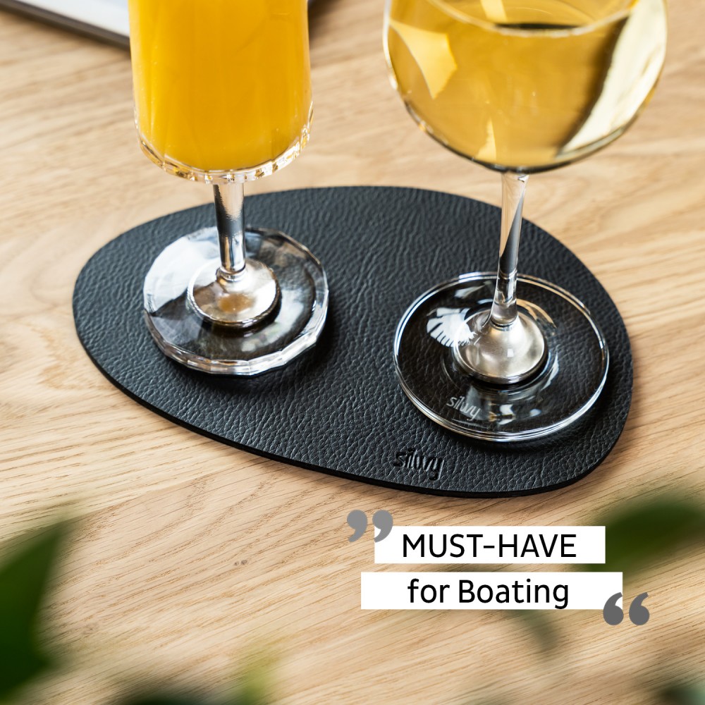 Σουβέρ μεσαίο (metal-nano-gel-placemat) μαύρο για μαγνητικά σκεύη