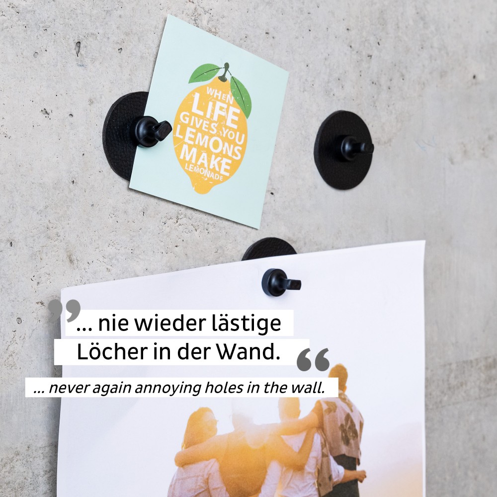 Μαγνητική καρφίτσα με μα΄ύρο σουβέρ (Σετ των 4) SILWY Mαγνητικά σκεύη