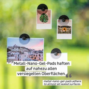 Μαγνητική καρφίτσα με μα΄ύρο σουβέρ (Σετ των 4) SILWY Mαγνητικά σκεύη