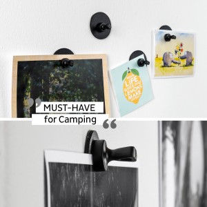 Μαγνητική καρφίτσα με μα΄ύρο σουβέρ (Σετ των 4) SILWY Mαγνητικά σκεύη