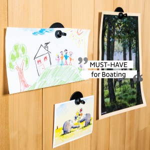 Μαγνητική καρφίτσα με μα΄ύρο σουβέρ (Σετ των 4) SILWY Mαγνητικά σκεύη