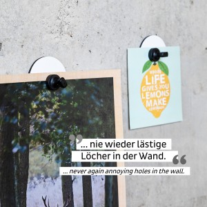 Μαγνητική καρφίτσα με άσπρο σουβέρ (Σετ των 4) SILWY Mαγνητικά σκεύη