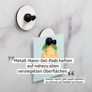 Μαγνητική καρφίτσα με άσπρο σουβέρ (Σετ των 4) SILWY Mαγνητικά σκεύη