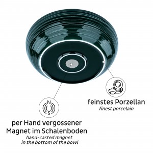 Μαγνητικό μπωλ φαγητού πορσελάνη 25 cm πράσινο SILWY Mαγνητικά σκεύη
