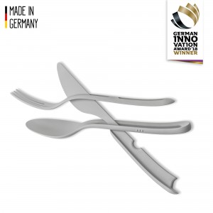 Μαχαιροπίρουνα πλαστικά γκρί (Σετ των 3) SILWY Mαγνητικά σκεύη