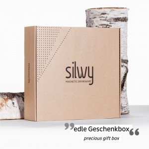 Σετ κουτί δώρου με Σαμπάνια και μαγνητικ΄ά κρυστάλλινα ποτήρια Σαμπάνιας SILWY Mαγνητικά σκεύη