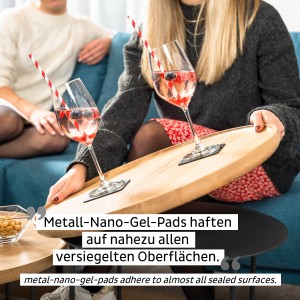 Σετ κουτί δώρου με κόκκινο κρασί και μαγνητικά κρυστάλλινα ποτήρια κρασιού  SILWY Mαγνητικά σκεύη