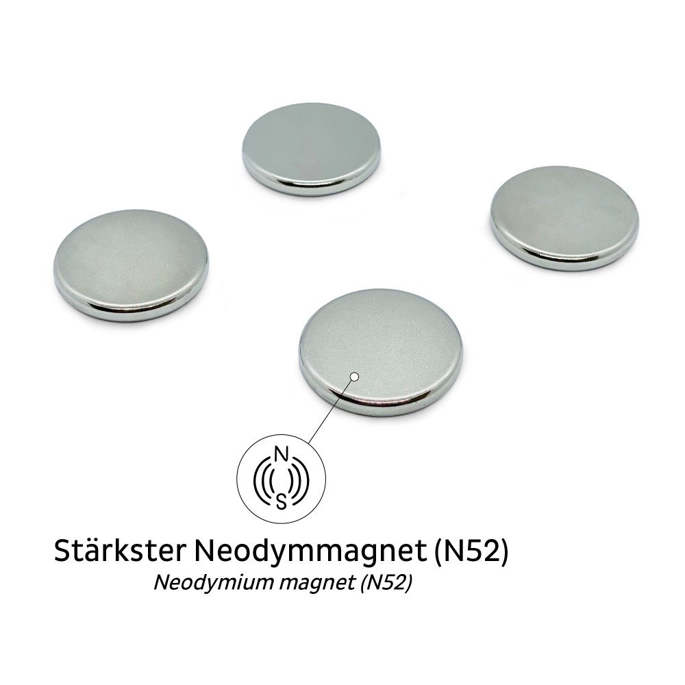 Ισχυροί Μαγνήτες με μαύρο σουβέρ (Σετ) SILWY Mαγνητικά σκεύη