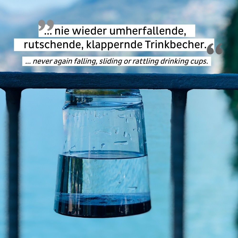 Μαγνητικό πλαστικό ποτήρι μώβ με καπάκι SILWY Mαγνητικά σκεύη