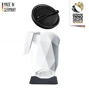 Μαγνητική πλαστική κούπα με λαβή TO-GO με μαύρο σουβέρ SILWY Mαγνητικά σκεύη