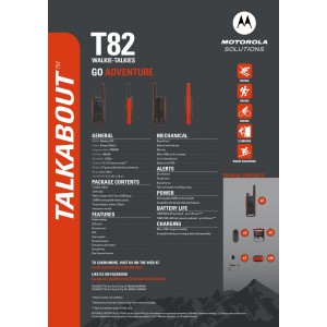 MOTOROLA T82 GO ADVENTURE TWIN (Σετ των 2)