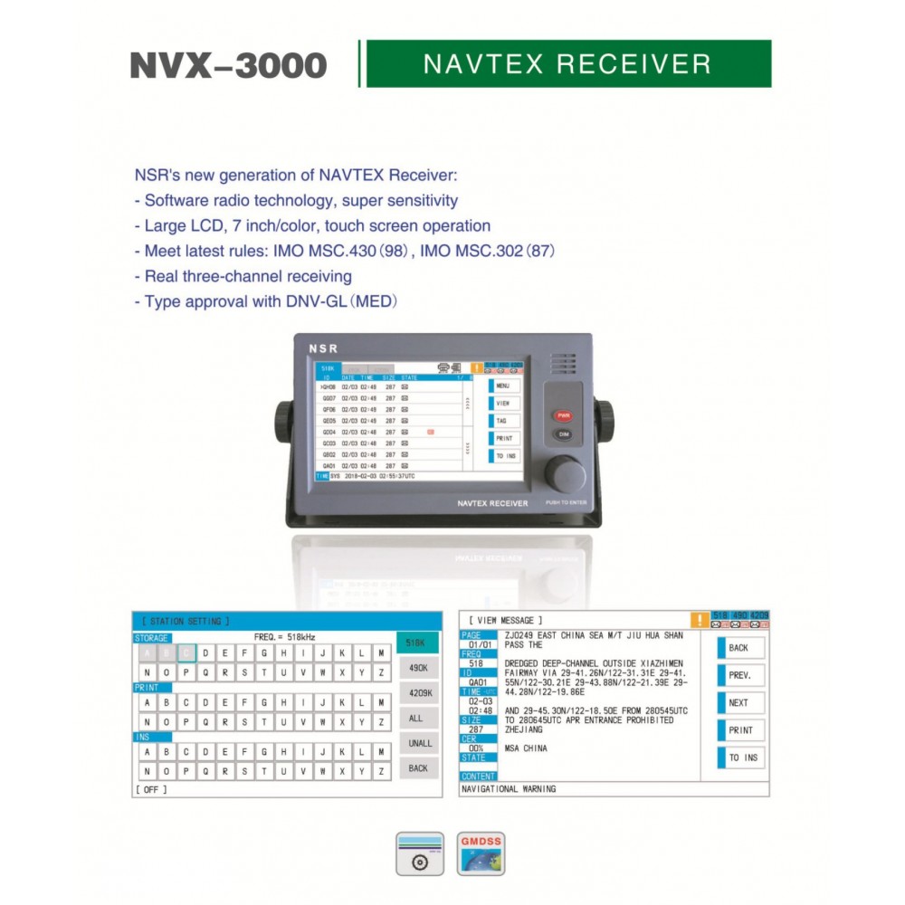 NAVTEX NSR NVX-3000