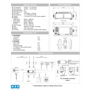 NSR NVR-3000 VHF/DSC CLASS-A'